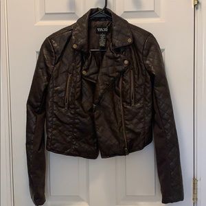Brown Pleather Jacket